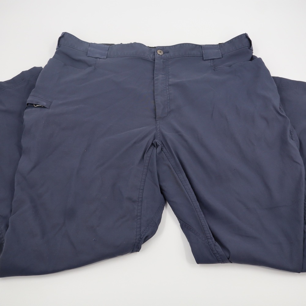 Duluth Trading Co Dry on the Fly Pants Mens 2XL x 34 Navy Blue Nylon Hiking Work